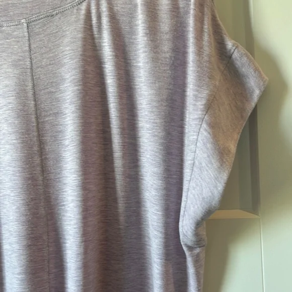 White House Black Market Purple Relaxed Short Sleeve Tee - Picture 6 of 6